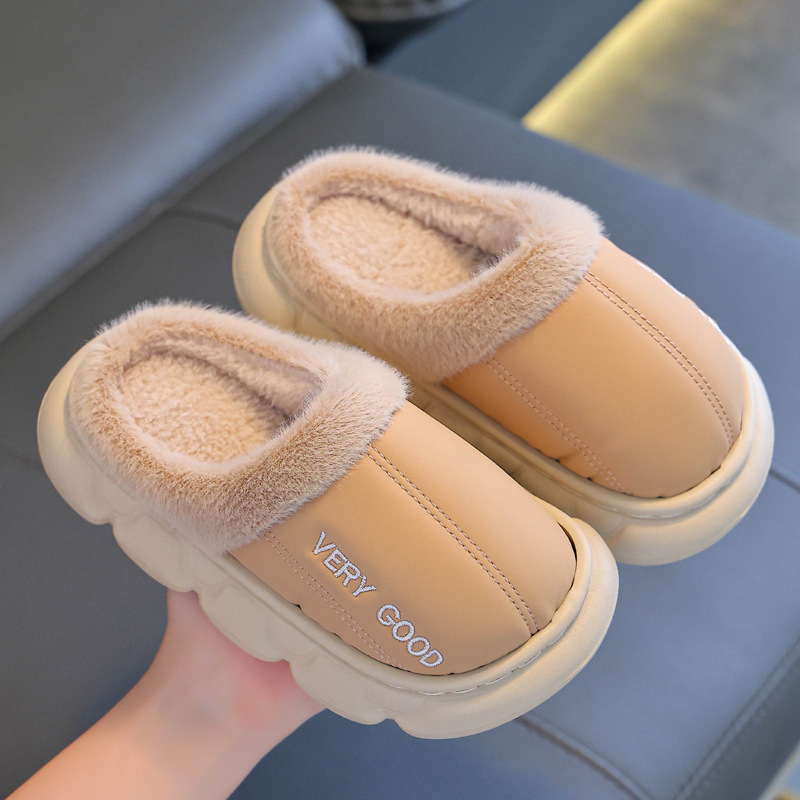 Winter Anti-slip Waterproof Cotton Slippers For Children - Image 9