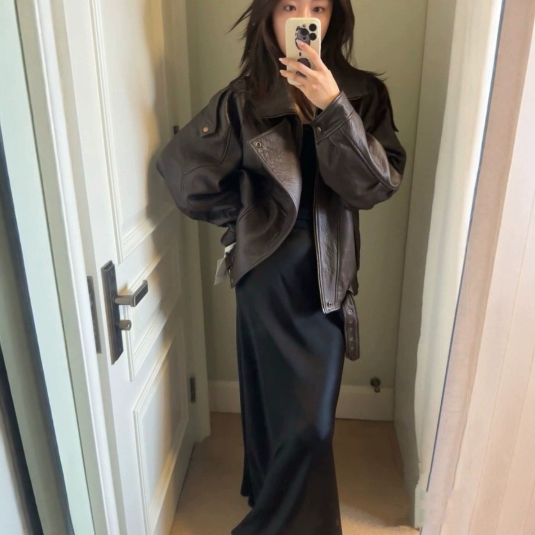 Vintage Industrial Leather Jacket With A High-end Feel - Image 2