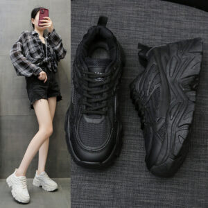 Women's Thick Bottom Breathable White Shoes