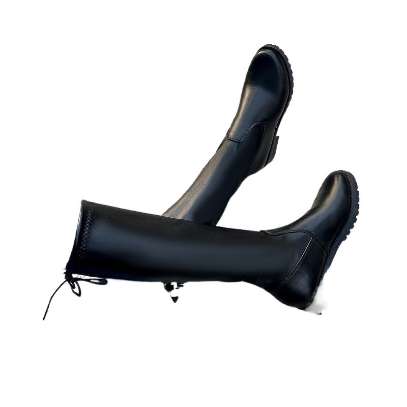 Women's Boots With Big Tube Circumference Fat Feet Thick Legs Below The Knee Plus Size Elastic - Image 5