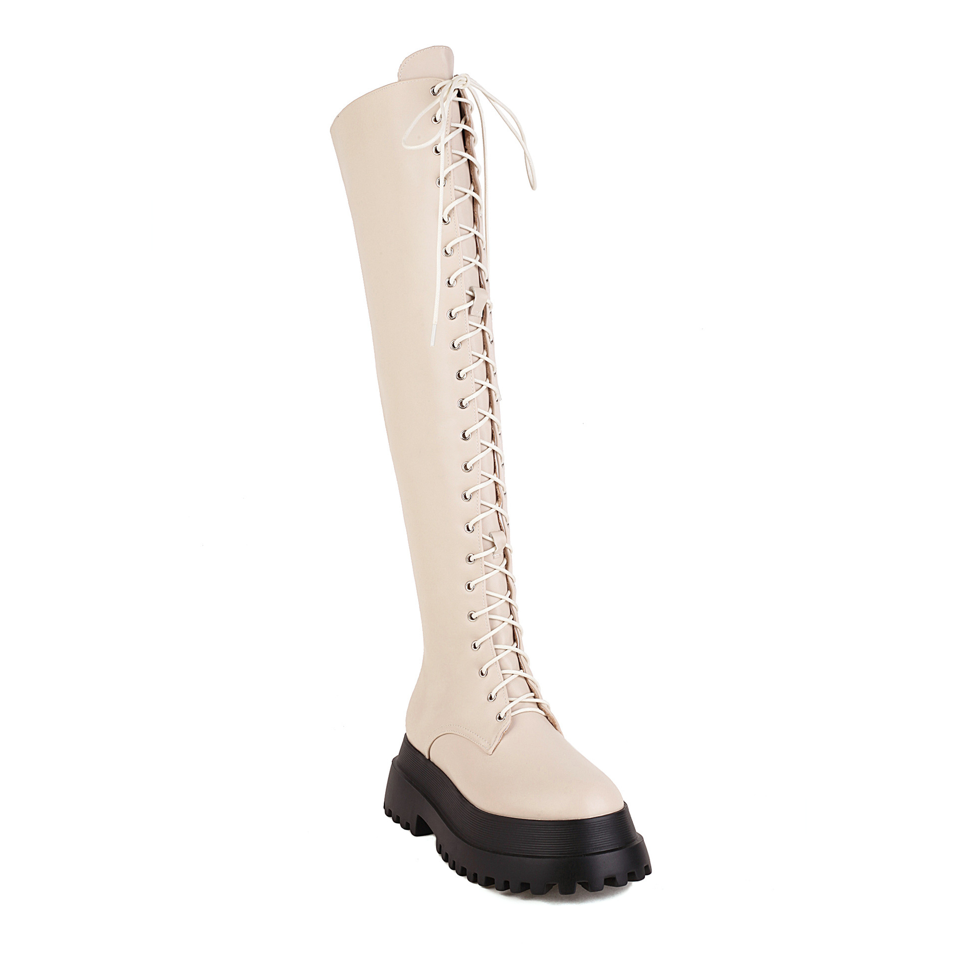 Punk Autumn And Winter Lace-up Martin Boots Platform - Image 7