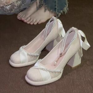 Thick Heel High Heels Women Autumn Winter 18th Birthday