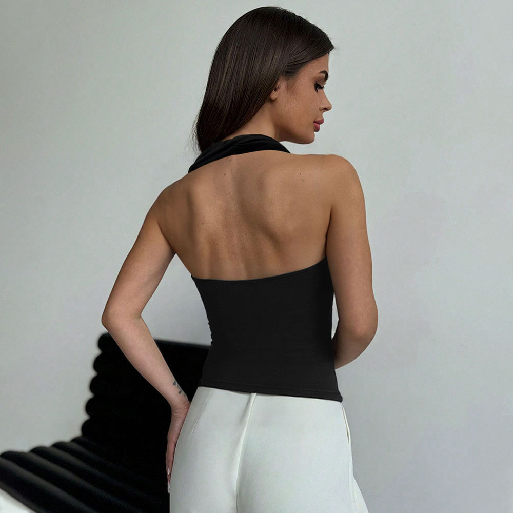 Fashion Spicy Girl Lace-up Vest For Inner Wear Or Outerwear, Beautiful Back Women's Top - Image 2