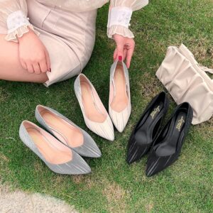 SpringSummer New Shallow Pointed Toe Stiletto Heels With Adjustable Heel