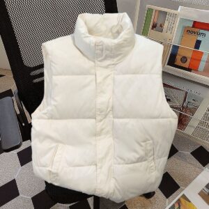 Women's Stand-Up Collar Thickened Waistcoat Warm Vest