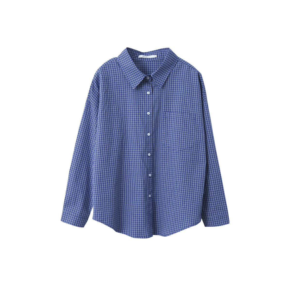 Women's Casual Long-sleeve Plaid Shirt Loose - Image 5