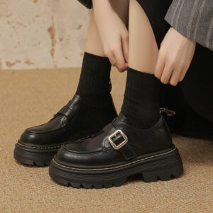 New Chunky-sole Retro Loafer Boots
