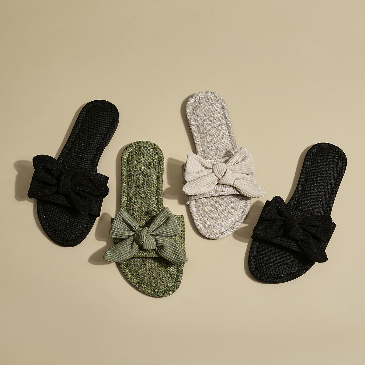 Soft Bottom Outdoor Women's Sandals With Bowknot - Image 4