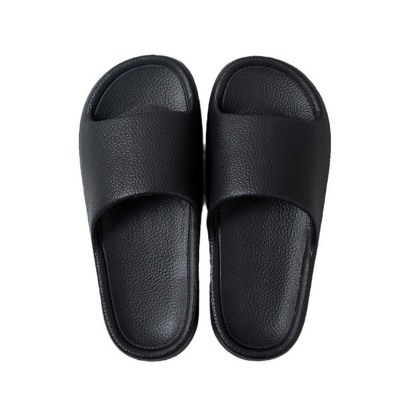 Home Non-slip Solid Color Indoor Leather Slippers - Image 3