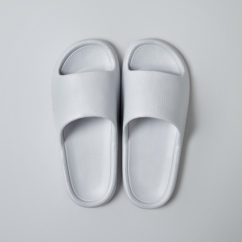 Home Non-slip Solid Color Indoor Leather Slippers - Image 4