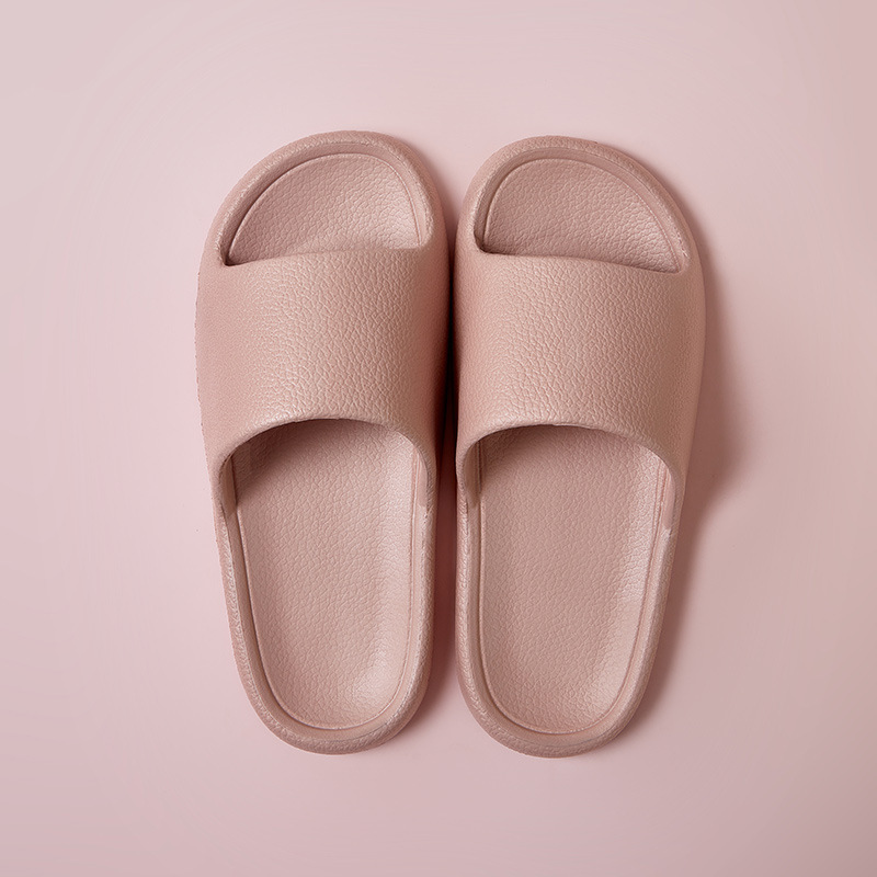 Home Non-slip Solid Color Indoor Leather Slippers - Image 8