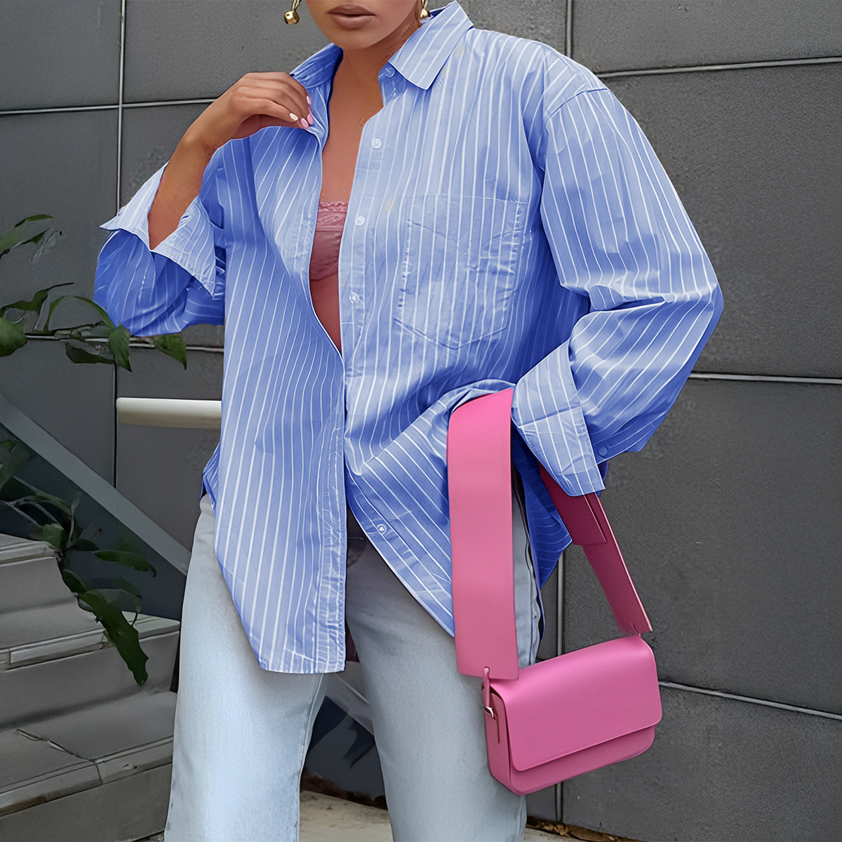 Casual Resort All-match Long-sleeve Jacket Top Shirt - Image 2