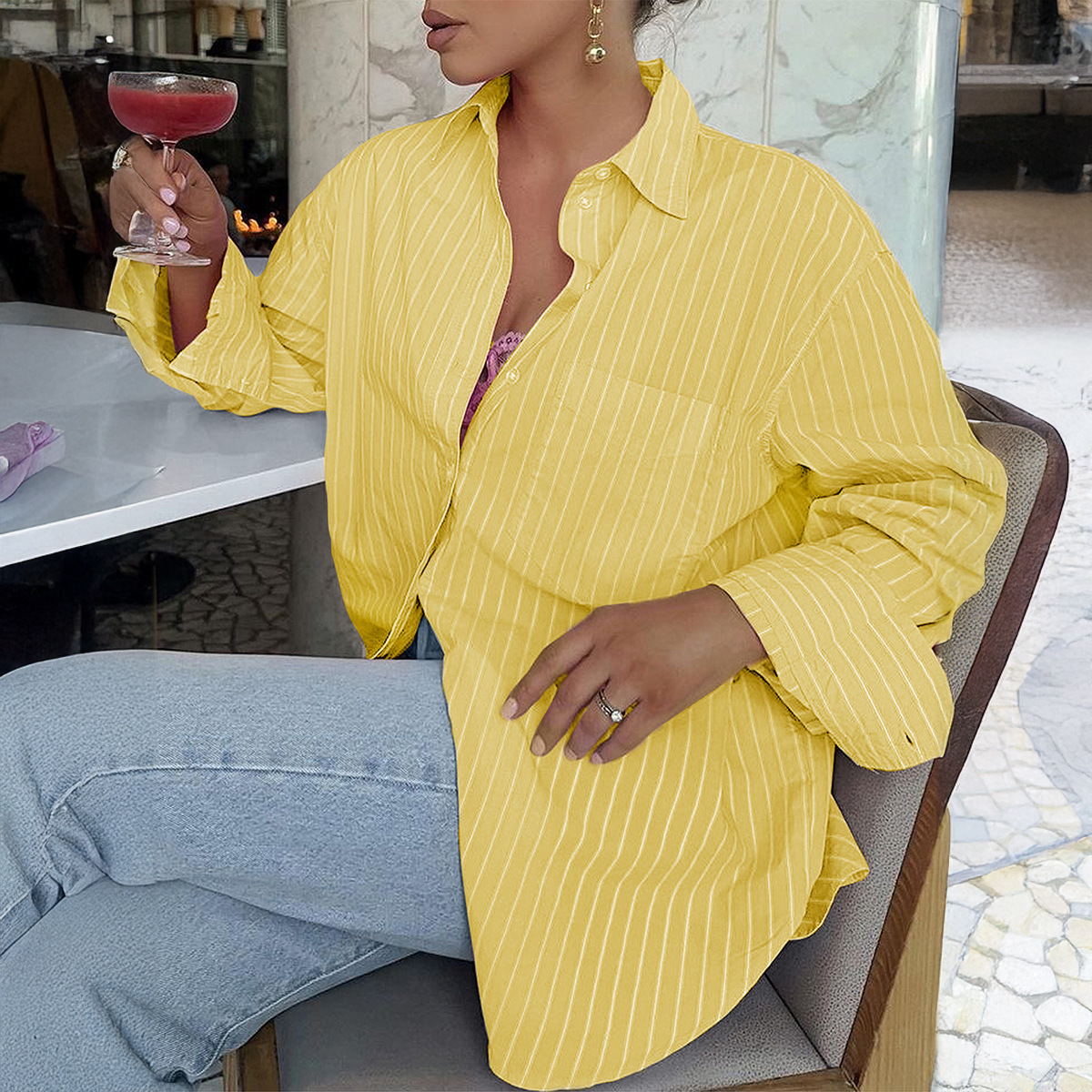 Casual Resort All-match Long-sleeve Jacket Top Shirt - Image 3