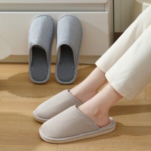 New Indoor Home Guest Home Couple Linen Slippers