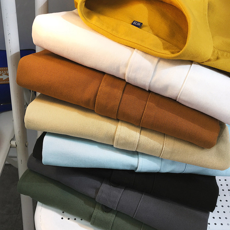 Heavyweight Casual White Cotton Long-sleeve Shirt - Image 4