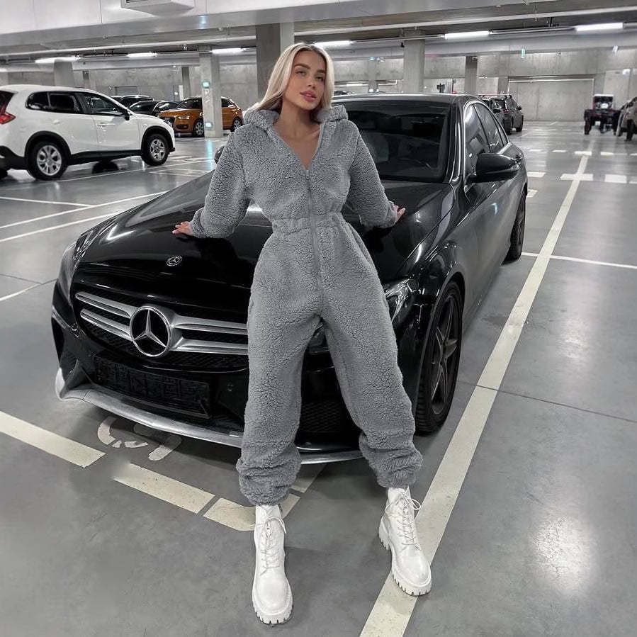 Women's Comfort Fleece Solid Color Full-Body Sweater