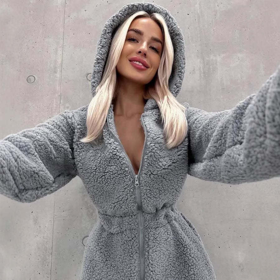 Women's Comfort Fleece Solid Color Full-Body Sweater - Image 3