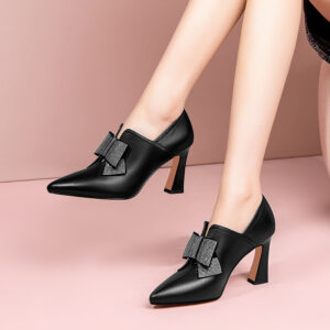 New Rhinestone Bow High Heels For Women