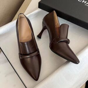 Soft Leather 7cm Women's Stiletto Heel High Heel Shoes