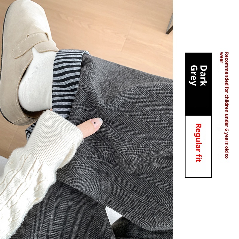 Japanese Retro Wool Cuffed Casual Pants - Image 6