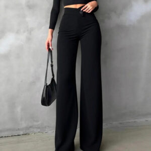 Women's High Waist Straight Pants