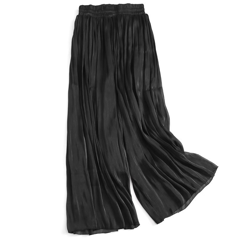 High-end Elegant Ice Silk High Waist Slimming Long Pants - Image 3