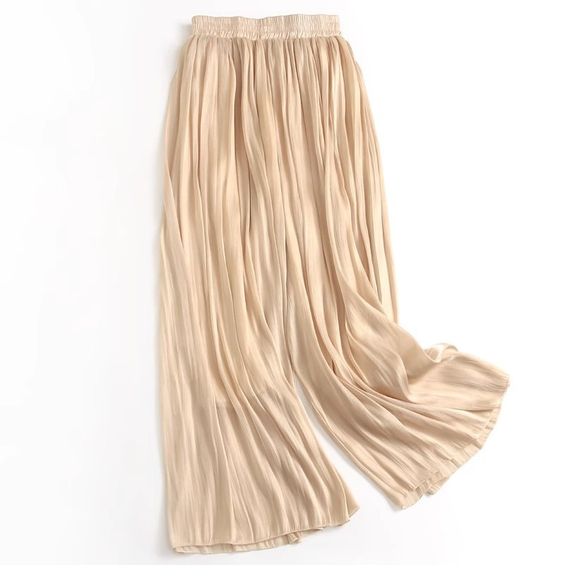 High-end Elegant Ice Silk High Waist Slimming Long Pants - Image 4