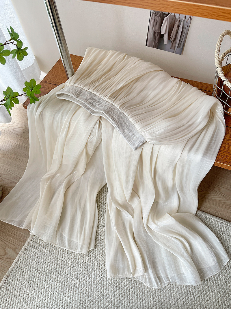 High-end Elegant Ice Silk High Waist Slimming Long Pants - Image 5