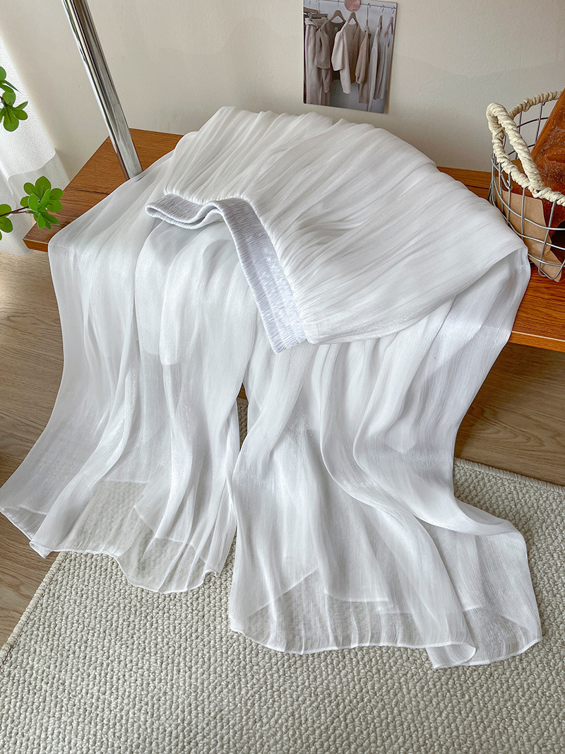 High-end Elegant Ice Silk High Waist Slimming Long Pants - Image 6