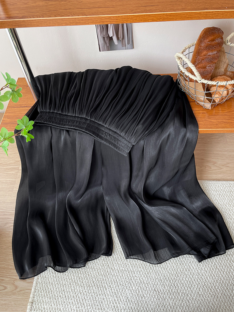 High-end Elegant Ice Silk High Waist Slimming Long Pants - Image 8