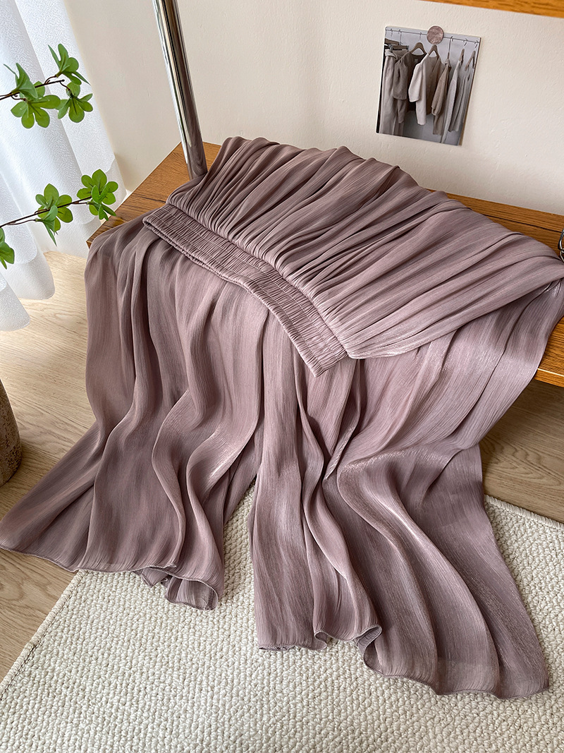 High-end Elegant Ice Silk High Waist Slimming Long Pants - Image 10