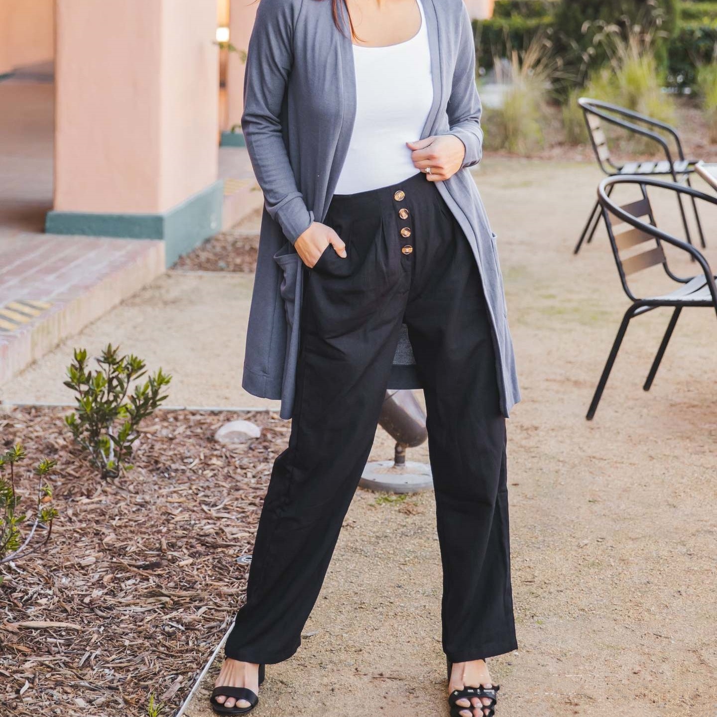 High Waist Temperament Commuting Figure Flattering All-matching Women's Wear Pencil Pants - Image 2