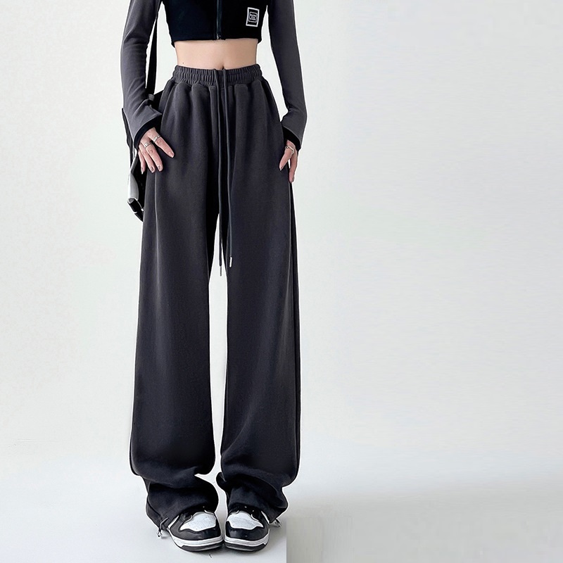 Casual Straight-leg High Waist Slimming Wide Leg Pants - Image 6