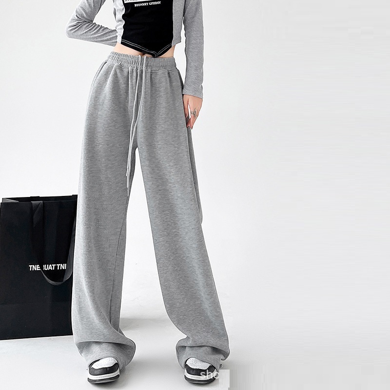 Casual Straight-leg High Waist Slimming Wide Leg Pants - Image 8