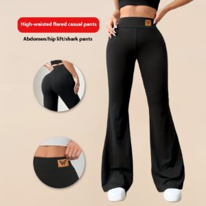 Women's Casual High Waist Hip Lift Bootcut Trousers
