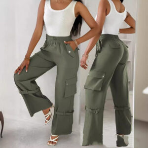 Multi-pocket Adjusting Belt Design Overalls