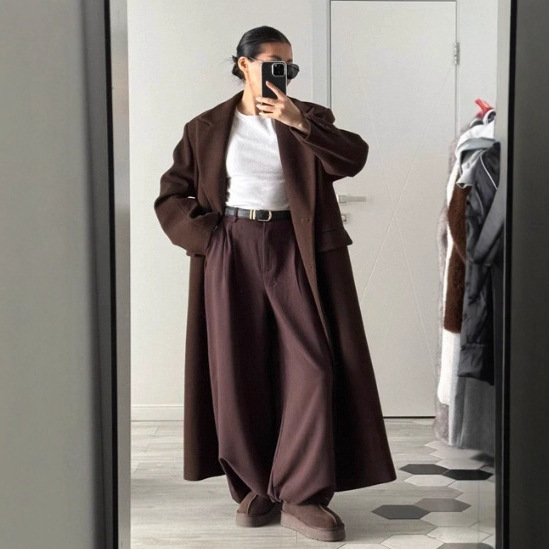 High Waist Mopping Commuter Draped Suit Pants - Image 4