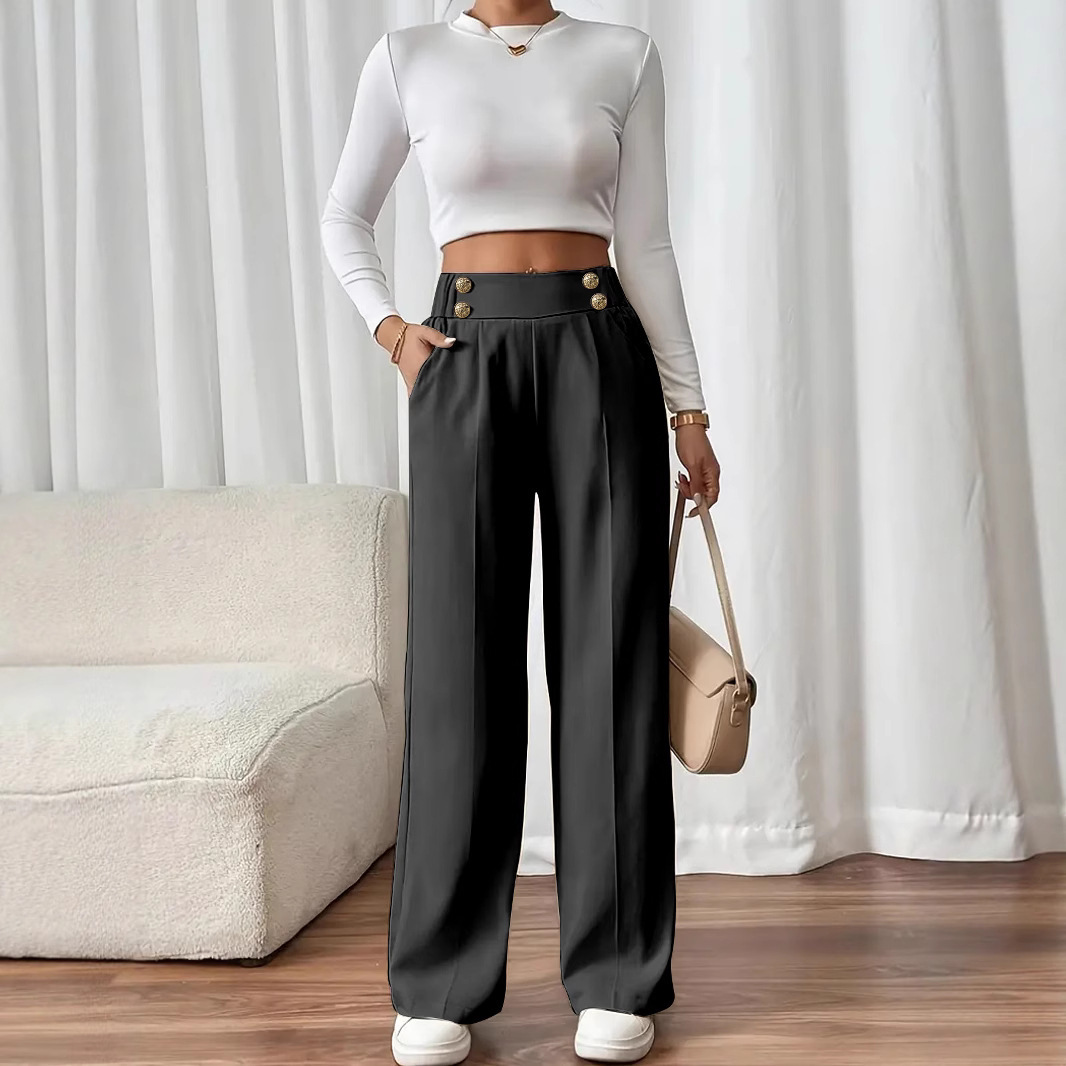 Niche Unique Casual Straight Pants - Image 2