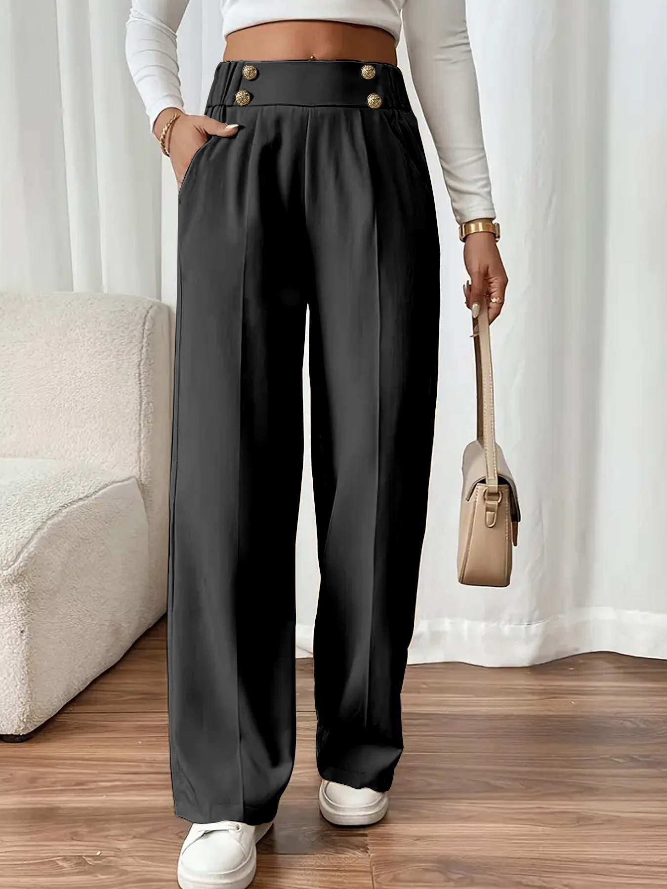 Niche Unique Casual Straight Pants - Image 6