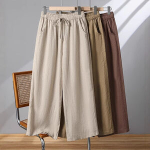 Women's Drawstring Straight Thin Casual Pants