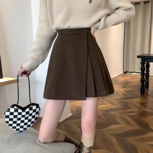 Women's New Slim-fit High-waisted Pleated Skirt