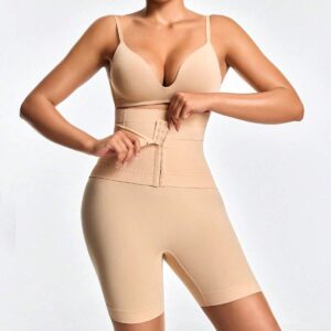 Adjustable 3-Level Closure Shapewear Shorts - Tummy & Waist Control With Natural Butt-Lift
