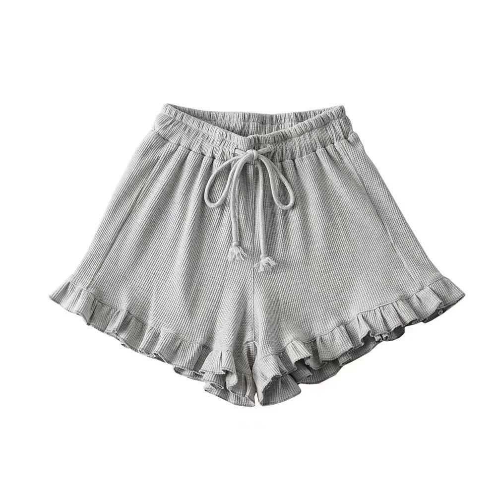 Versatile Casual Women's Lace Elastic Waist Shorts - Image 4
