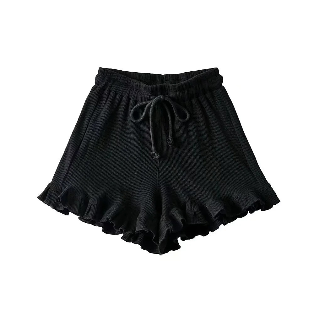 Versatile Casual Women's Lace Elastic Waist Shorts - Image 5