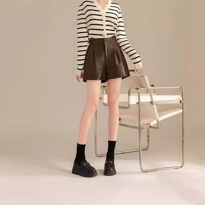 New Autumnwinter High-waiste Figure-flattering A-line Wide-leg Pants For Outerwear - Image 3