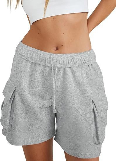 Women's Fashion Loose Casual Drawstring Cargo Shorts - Image 7