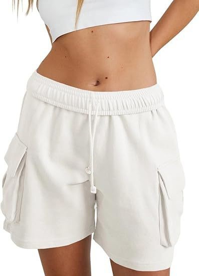 Women's Fashion Loose Casual Drawstring Cargo Shorts - Image 8