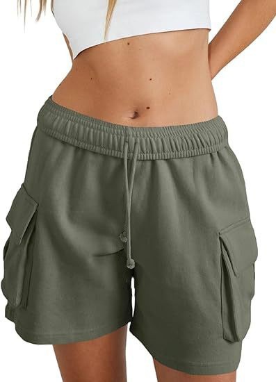 Women's Fashion Loose Casual Drawstring Cargo Shorts - Image 10