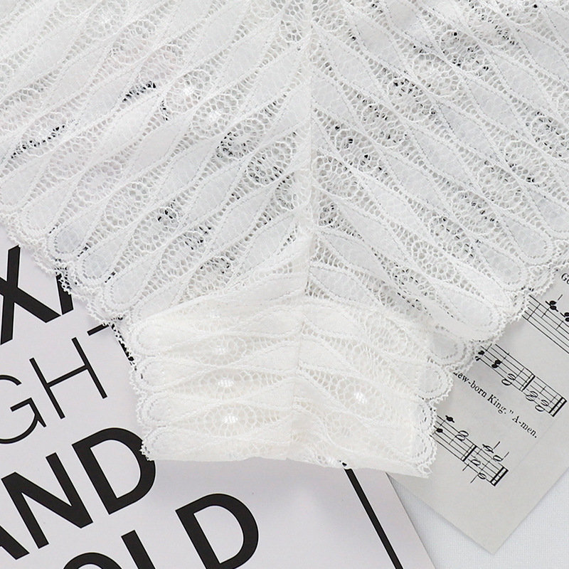 Women's Lace Panties Mid-low Waist Cross Belt - Image 9