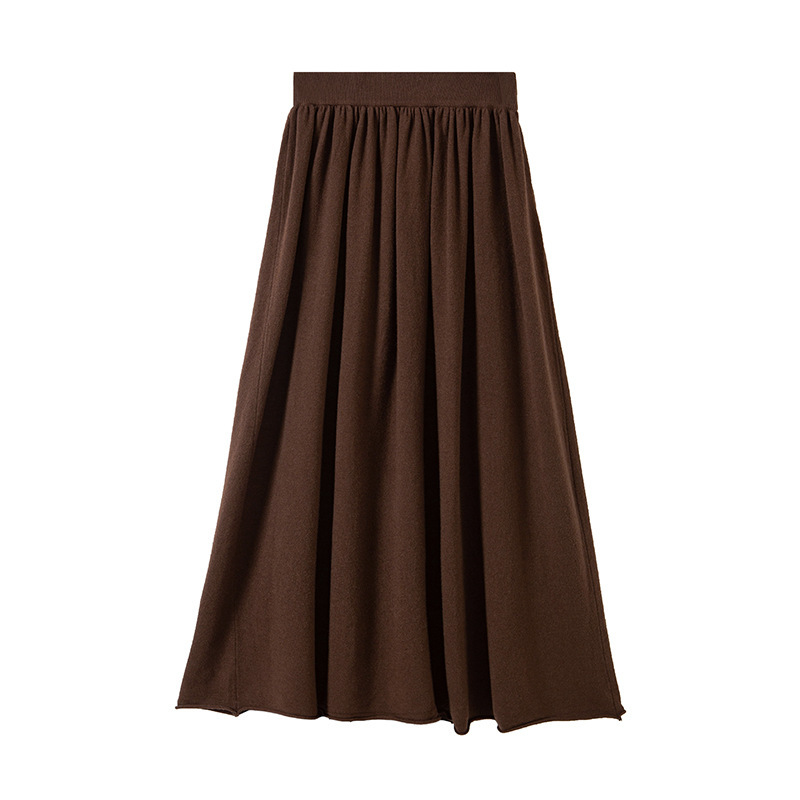 Women's Polyester Blended Fall Winter Skirt - Image 5